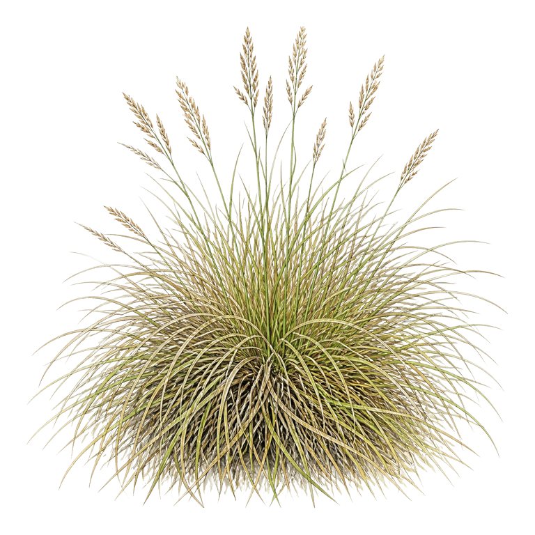 Illustration of a single Azorean fescue (Festuca petraea) for the Azores species directory