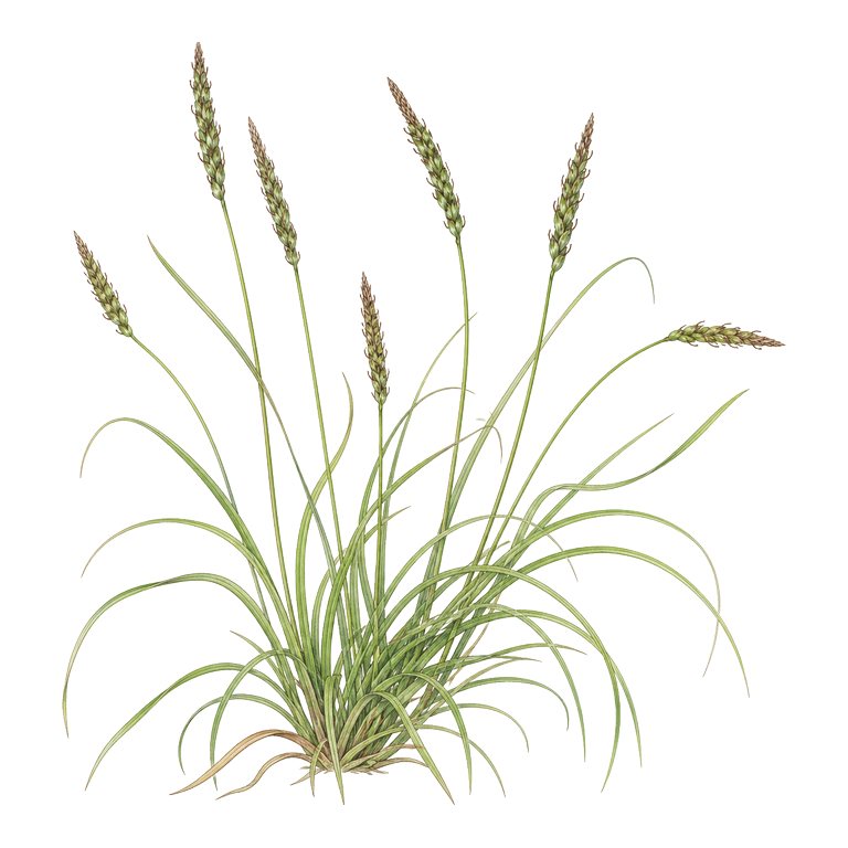Illustration of a single Azores endemic — Carex hochstetteriana (Carex hochstetteriana) for the Azores species directory