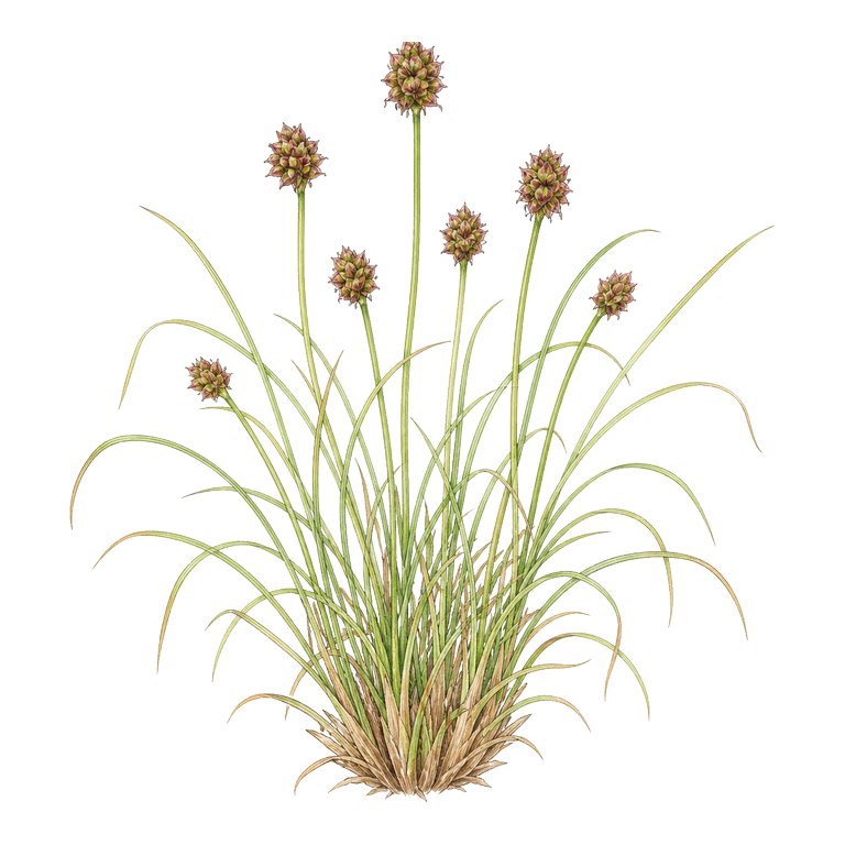 Illustration of a single Azores endemic — Carex pilulifera subsp. azorica (Carex pilulifera subsp. azorica) for the Azores species directory