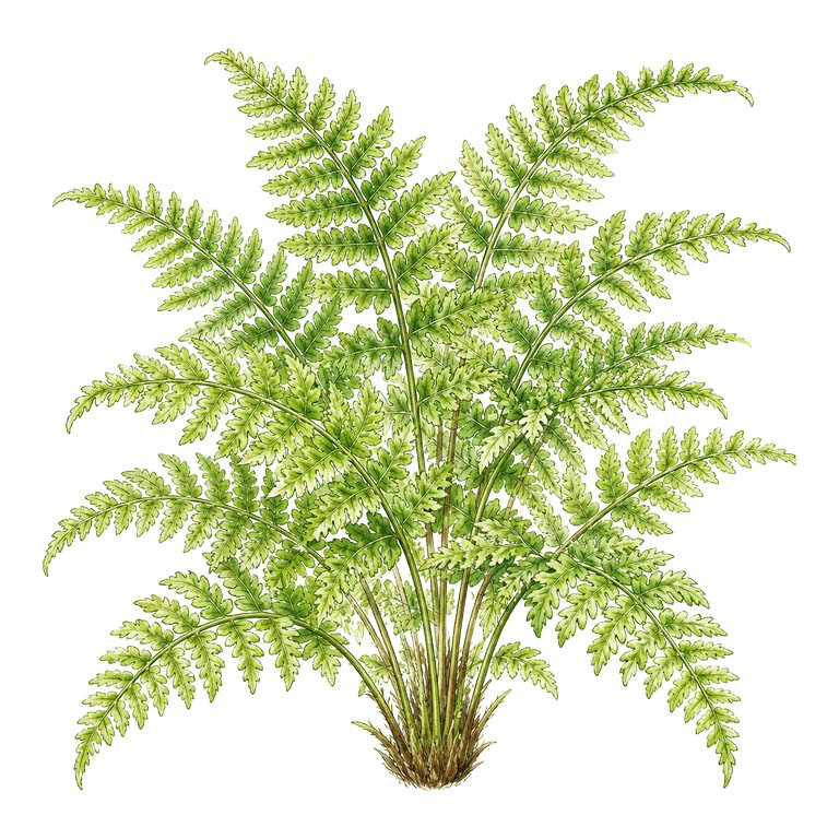 Illustration of a single Azores endemic — Dryopteris crispifolia (Dryopteris crispifolia) for the Azores species directory