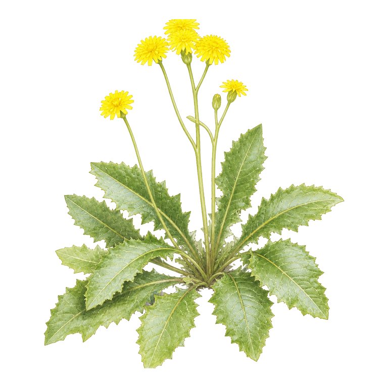 Illustration of a single Azores endemic — Leontodon filii (Leontodon filii) for the Azores species directory