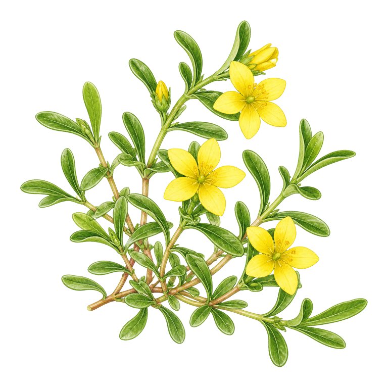 Illustration of a single Azores endemic — Lysimachia azorica (Lysimachia azorica) for the Azores species directory