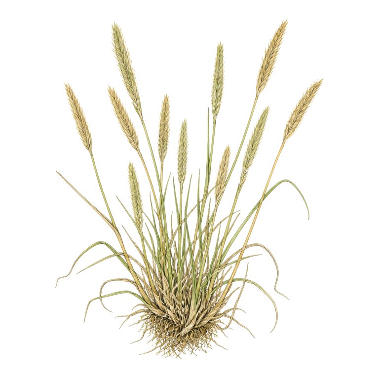 Illustration of a single Azores endemic — Rostraria azorica (Rostraria azorica) for the Azores species directory