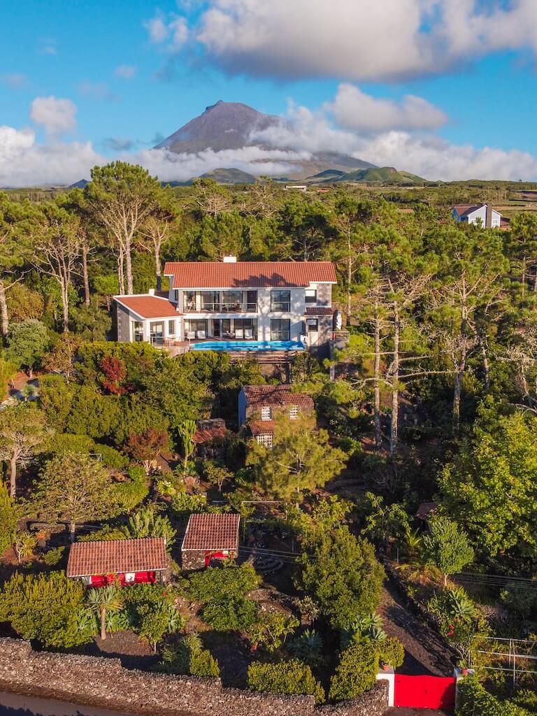 Atlantic Heritage villa, pool and gardens beneath Mount Pico